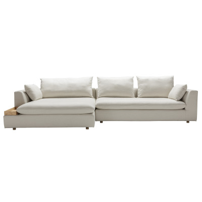 Sofa Milou 3-osobowa z szezlongiem i tacą - tkanina Star Sits