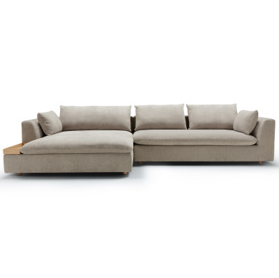 Sofa Milou 3-osobowa z szezlongiem i tacą Sits