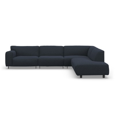 Sofa Vesta High Narożna 330X244 Cm Granatowa