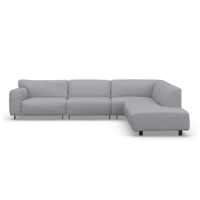 Sofa Vesta Narożna 330X244 Cm Jasnoszara