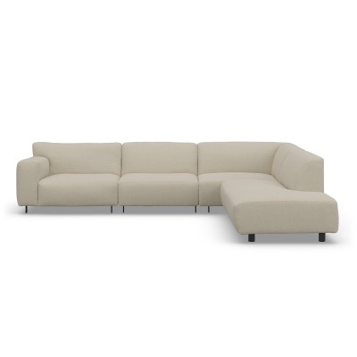 Sofa Vesta High Narożna 330X244 Cm Piaskowa