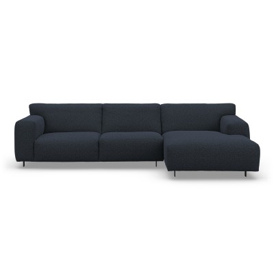 Sofa Vesta Z Szezlongiem 301X160 Cm Granatowa