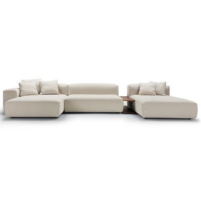 Sofa modułowa Edda ze stolikiem Moss Natur Sits