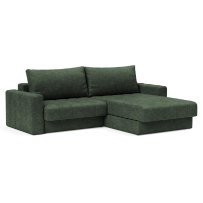 Sofa rozkładana Akello Lounger z podłokietnikami avella pine green Innovation