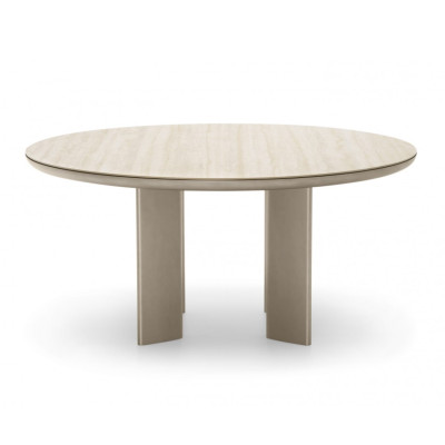 Stół Sandy 160 cm White Travertino - Matt Pearl Beige Calligaris