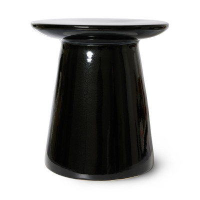 Stolik okazjonalny Earthenware 40 cm czarny HKliving
