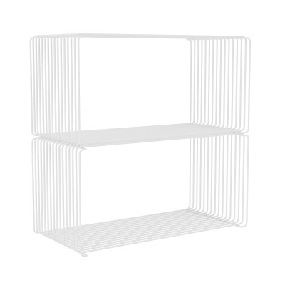 System modułowy Panton Wire 2 moduły 70 × 34,8 × 34,8 cm biały Montana