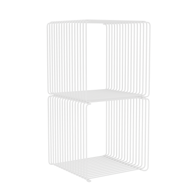 System modułowy Panton Wire 2 moduły 34,8 × 34,8 × 34,8 cm biały Montana