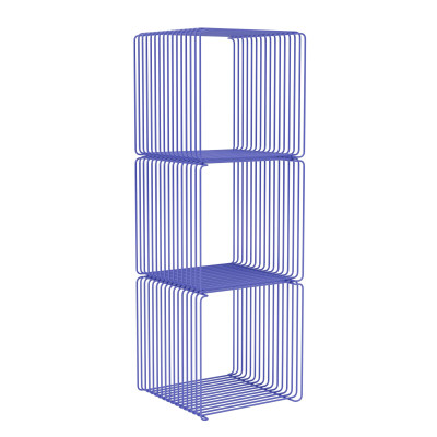 System modułowy Panton Wire 3 moduły 34,8 × 34,8 × 34,8 cm niebieski Montana
