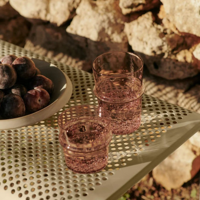Set of 2 Boya glasses 450 ml light pink Ferm Living