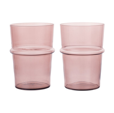 Set of 2 Boya glasses 450 ml light pink Ferm Living