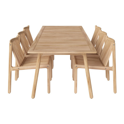 Zestaw ogrodowy Patio stół 220 cm + 6 krzeseł Bolia