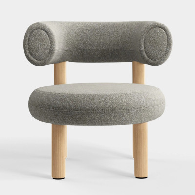 Fotel Fat Natural Wood - Clay Boucle Tom Dixon