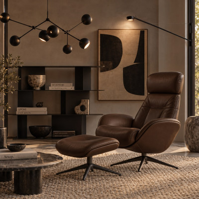Fotel wypoczynkowy Elegant Omaha Chestnut brown Flexlux