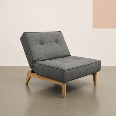 Fotel rozkładany Splitback 216 Dark Grey Innovation