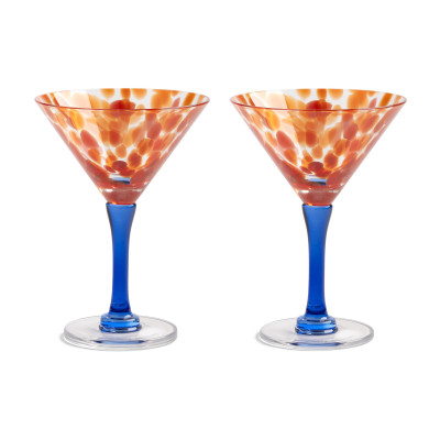Kieliszki do koktajli Coupe Tall 2 szt. czerwone &k Amsterdam