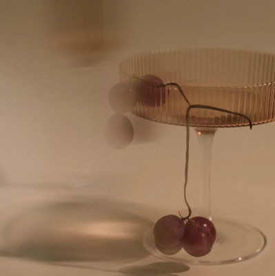 Kieliszki do szampana Ripple 2 szt. różowe Ferm Living