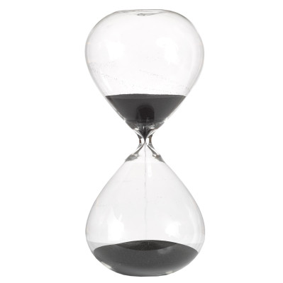 Klepsydra Sandglass Ball L Czarna Pols Potten