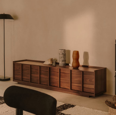 Komoda Tv Onix brązowa Kave Home