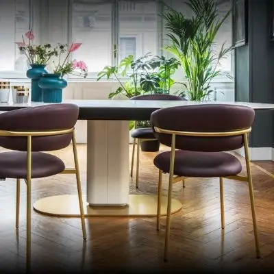 Krzesło Oleandro metalowa podstawa antracytowe Calligaris