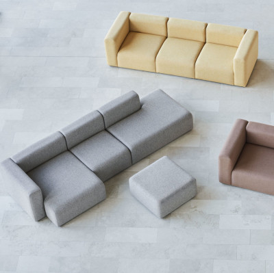 Sofa Mags 3 osobowa high armrest Sense cognac HAY