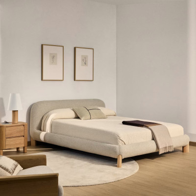 Łóżko Odina 180 cm - nogi jesion naturalny Kave Home