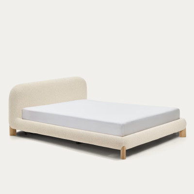 Łóżko Odina 180 cm - nogi jesion naturalny Kave Home