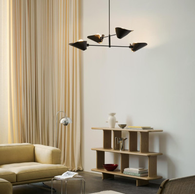Lampa wisząca Bonnet SC92 metaliczny brąz Andtradition