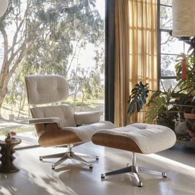 Fotel Eames Lounge chair skórzany Dark Sand Vitra