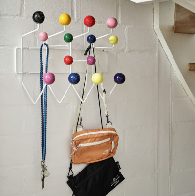 Wieszak ścienny Hang it all White, multi-coloured Vitra