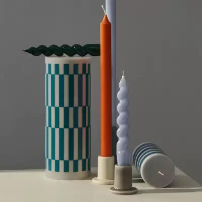 Świecznik Tube S bordowy Hay