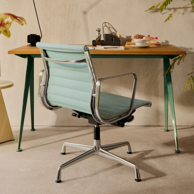 Krzesło biurowe Aluminium EA 132 tkanina Canola - podstawa aluminiowa Vitra