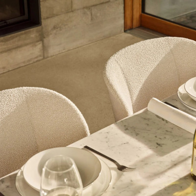 Krzesło Mikado side chair aluminium grafitowe - Nubia Ivory Pearl Vitra