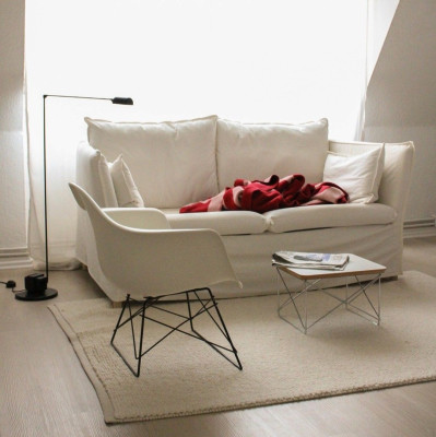 Fotel Eames Plastic Armchair LAR różowy - chromowana podstawa Vitra