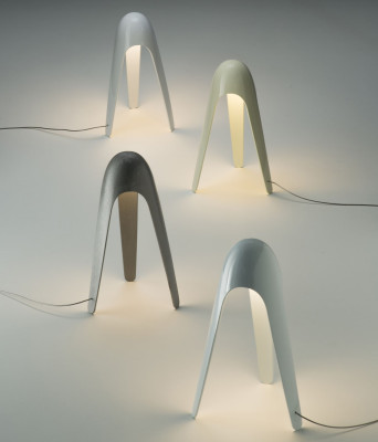 Lampa stołowa Cyborg fioletowa Martinelli Luce