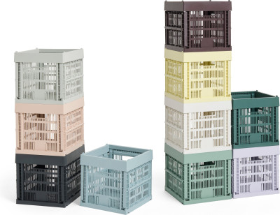 Skrzynka Colour Crate Cube antracytowa HAY