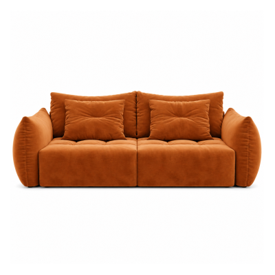 Sofa Bloom 3-osobowa terakotowy welur Micadoni