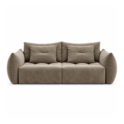 Sofa Bloom 3-osobowa jasnobrązowy welur Micadoni