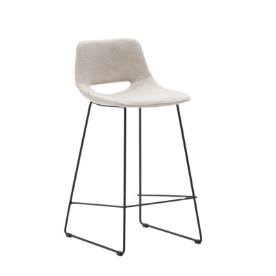 Krzesło barowe Zahara 89 cm beżowe Kave Home