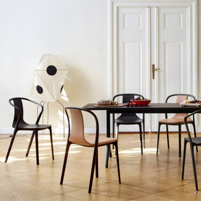 Krzesło Belleville wood ciemny dąb Vitra