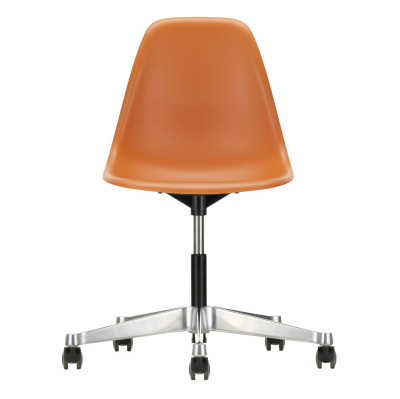 Krzesło biurowe Eames Plastic PSCC pomarańczowe Vitra