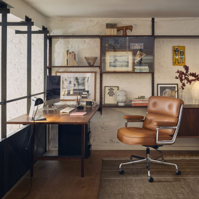 Krzesło biurowe Lobby Chair ES 104 Cognac 97 Vitra