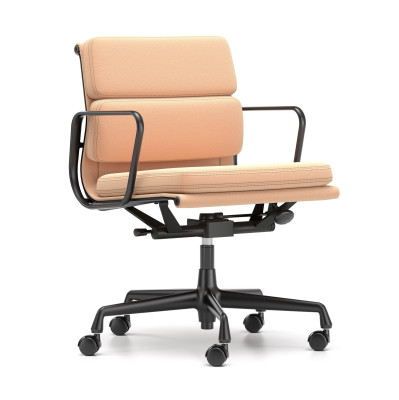 Krzesło biurowe Soft Pad EA 217 Tkanina Track Pink - podstawa czarna Vitra