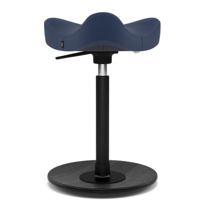 Krzesło ergonomiczne Move Compact granatowe, czarne drewno Varier