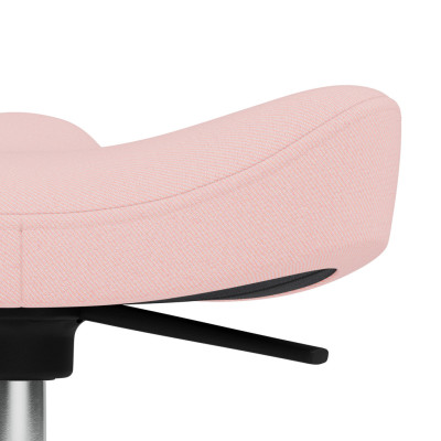 Krzesło ergonomiczne Move Compact jasnoróżowe czarne drewno Varier
