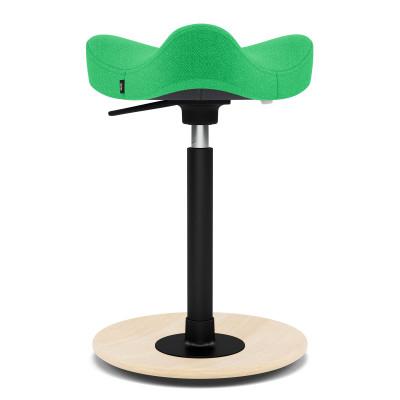 Krzesło ergonomiczne Move Compact zielone, naturalne drewno Varier