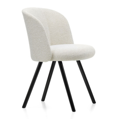 Krzesło Mikado side chair aluminium grafitowe - Nubia Ivory Pearl Vitra