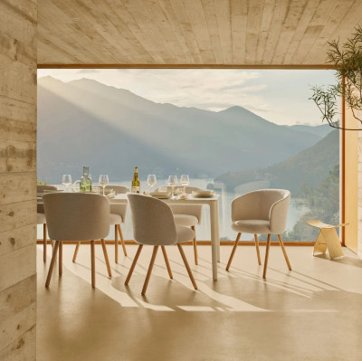 Krzesło Mikado side chair naturalny dąb - Nubia Ivory Pearl Vitra
