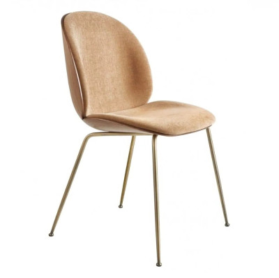Beetle chair, veneer front, upholstered Dedar Belsuede Special Gubi