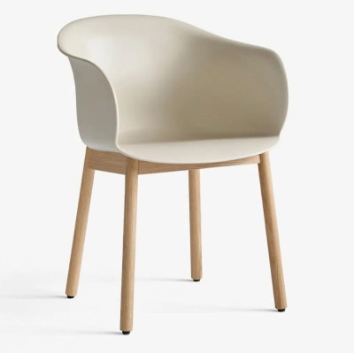 Elefy JH30 Stuhl, beige – lackierte Eiche Andtradition